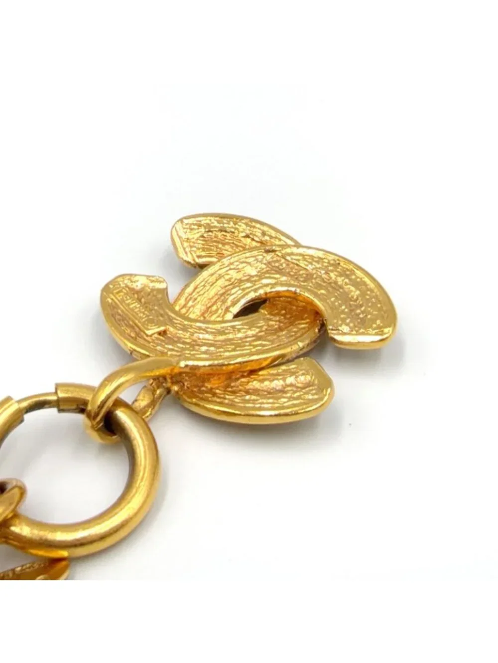 Chanel Quilted CC Logo Gold Plated Necklace